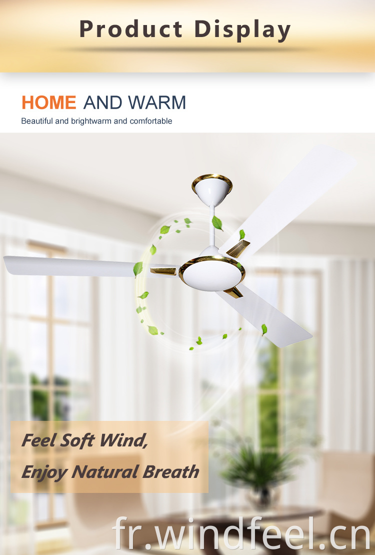 Ventilateur de plafond AURA Breeze de 56 pouces avec lame en aluminium SUMMER DELITE Vente chaude AU Ghana de haute qualité
